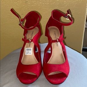 Red Size 8 heels